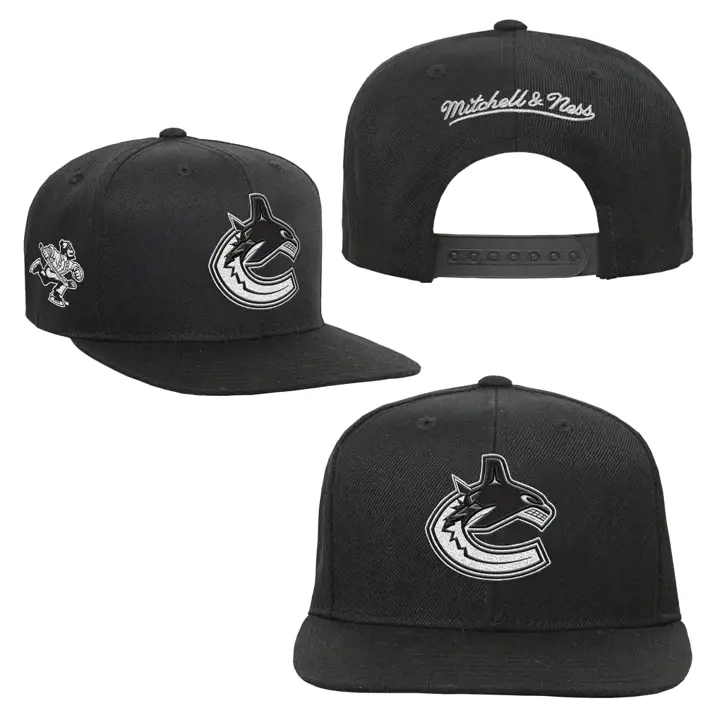 Vancouver Canucks LNH MN ENFANT CASQUETTE NOIRE