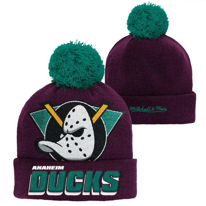 Anaheim Ducks LNH MN YTH CORE POM BONNET TRICOTÉ