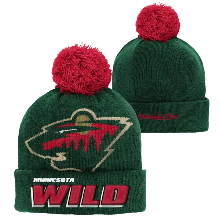 Minnesota Wild LNH MN ENF. CORE BONNET POM DKGRN