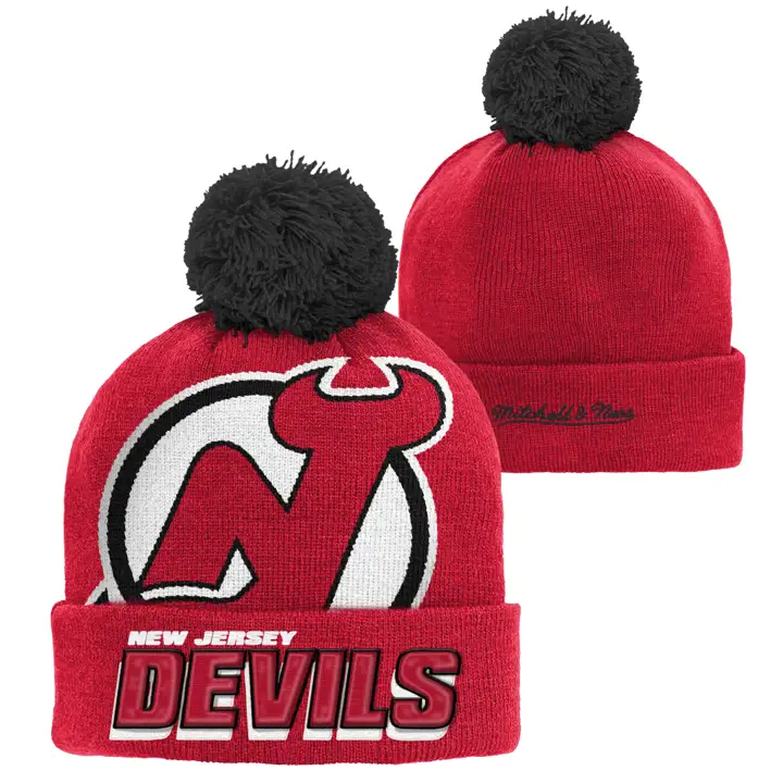 New Jersey Devils LNH ENF. TRICOT POMPON CORE Rouge