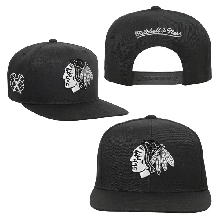 Chicago Blackhawks LNH ENF NOIR CASQ NOIR