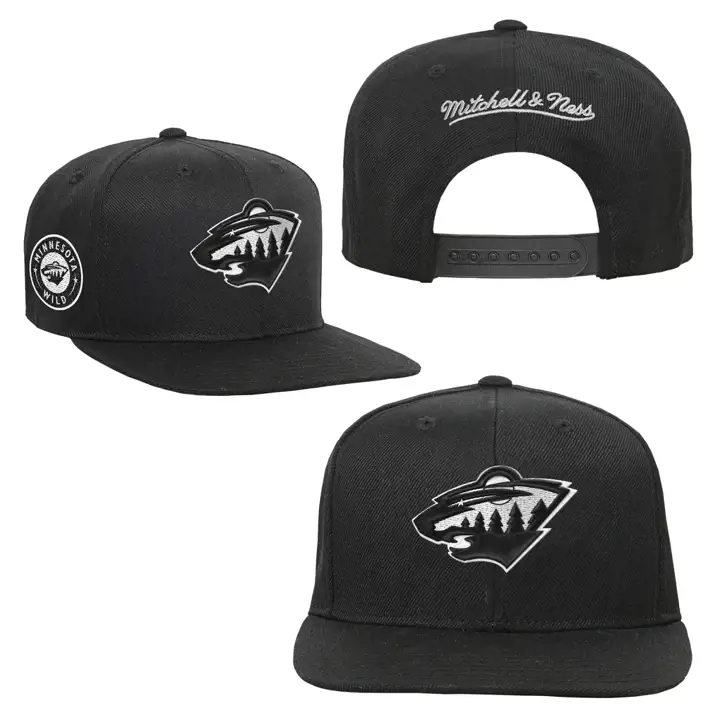 Minnesota Wild LNH MN ENFANT CASQUETTE NOIRE