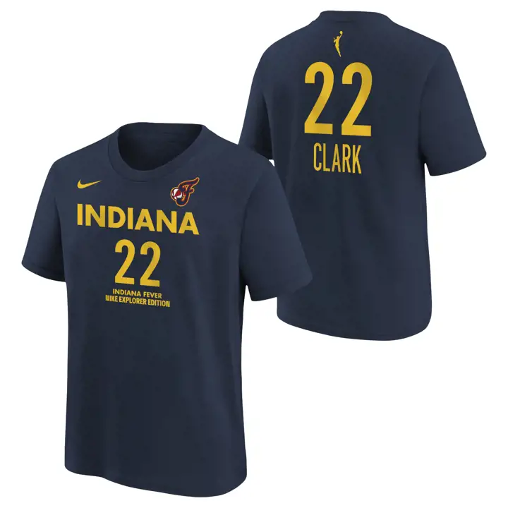 FEVER WNBA T-shirt jeune N&N joueur Caitlin Clark marine