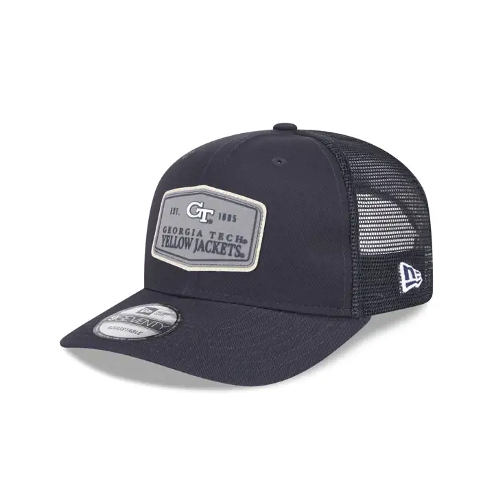 Georgia Tech Yellow Jackets NCAA Gris Écusson Trucker navy