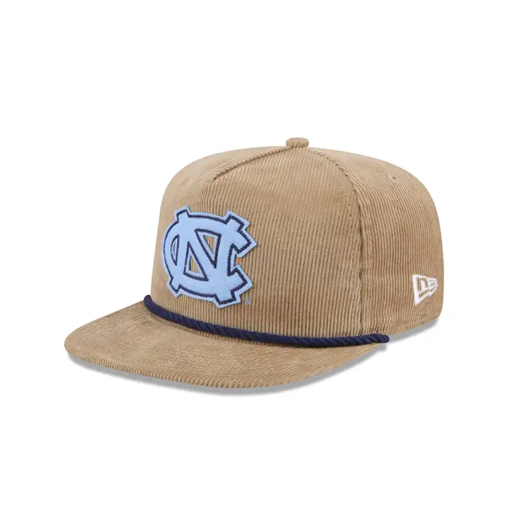 Casquette de golf en corde de la NCAA North Carolina Tar Heels beige