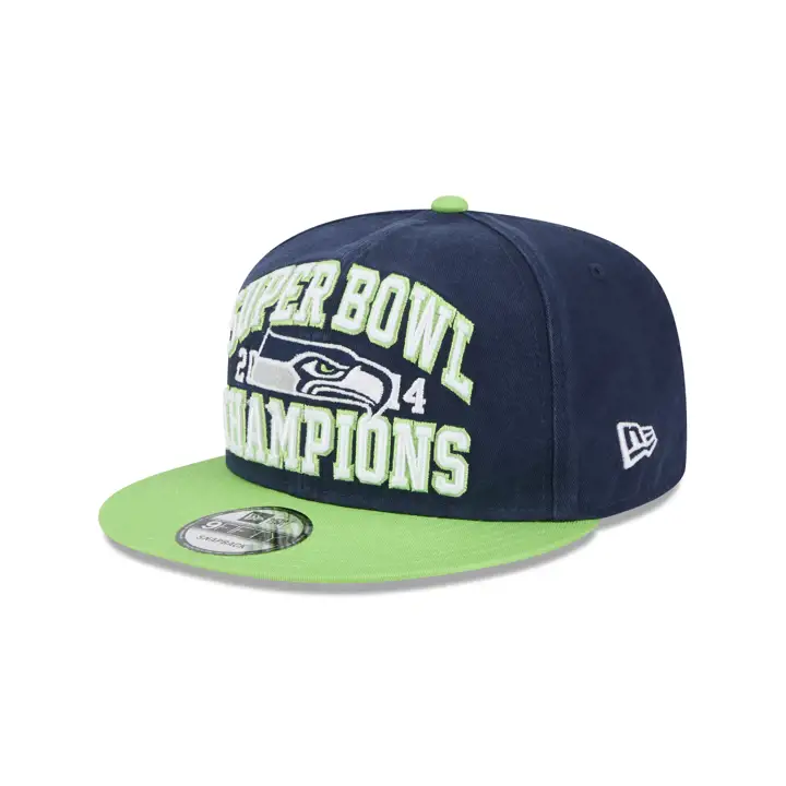 SEATTLE SEAHAWKS NFL Champs 2T 9FIFTY marine/ citron vert