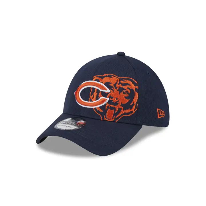 Logo NFL des Chicago Bears, modèle 39THIRTY, bleu marine