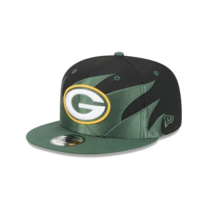 GREEN BAY PACKERS NFL Rétro Vague 2.0 9FIFTY noir