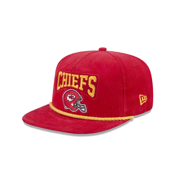 CASQUETTE DE GOLF RÉTRO EN CORDE ROUGE NFL KANSAS CITY CHIEFS