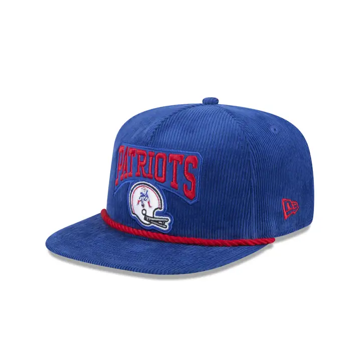 NEW ENGLAND PATRIOTS NFL Casquette Golfer Rétro en Velours Côtelé rbl