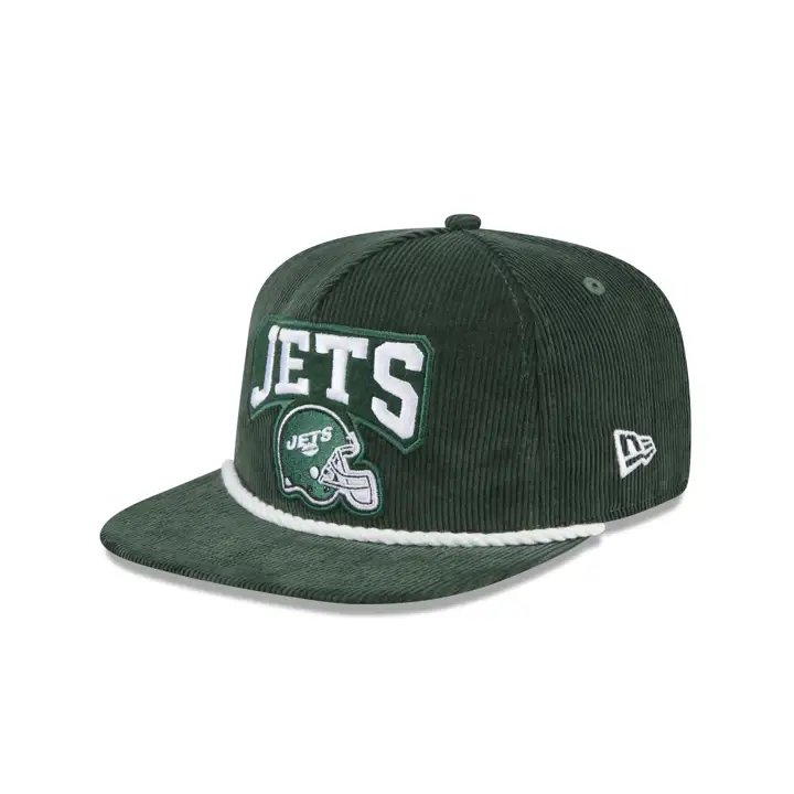 Casquette de golf rétro NFL New York Jets, velours côtelé, vert foncé