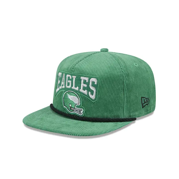Casquette de golf côtelée rétro des Eagles de Philadelphie NFL kgrn