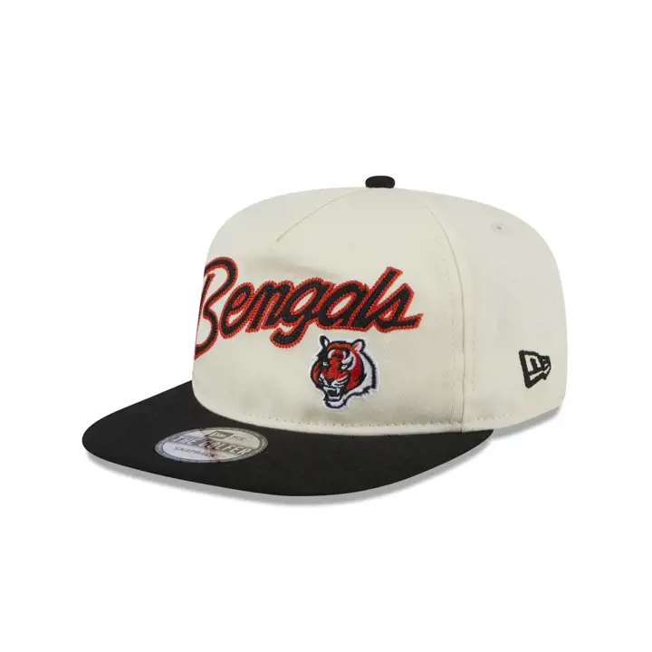 Casquette de golf rétro CINCINNATI BENGALS NFL crème