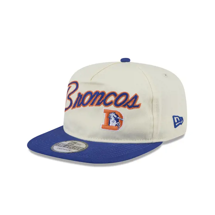 DENVER BRONCOS NFL Casquette Golfer Rétro Crème Historique