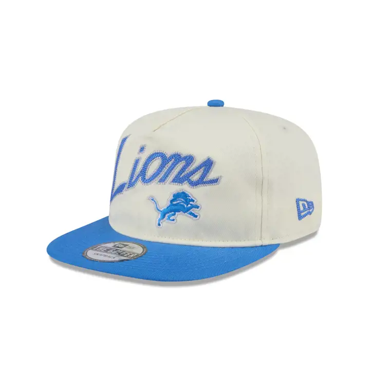 Casquette de golf rétro DETROIT LIONS NFL crème