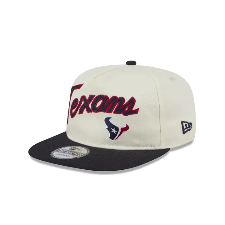 Casquette de golf rétro crème HOUSTON TEXANS NFL