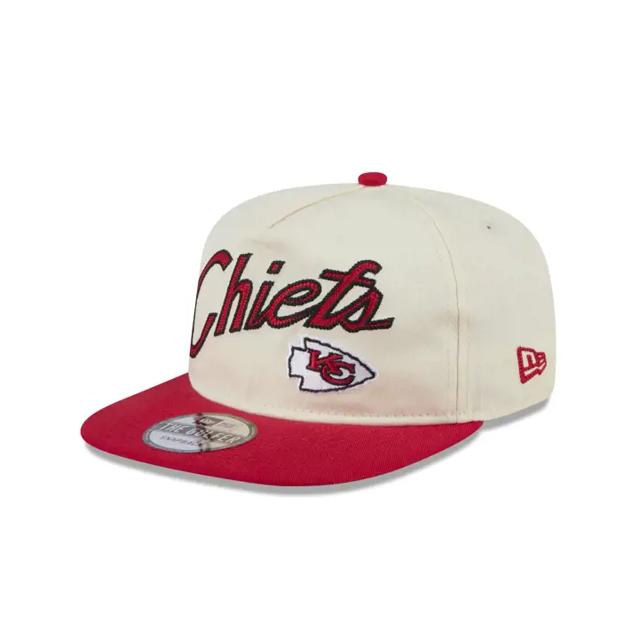 Casquette KANSAS CITY CHIEFS NFL Retro Script Golfer crème