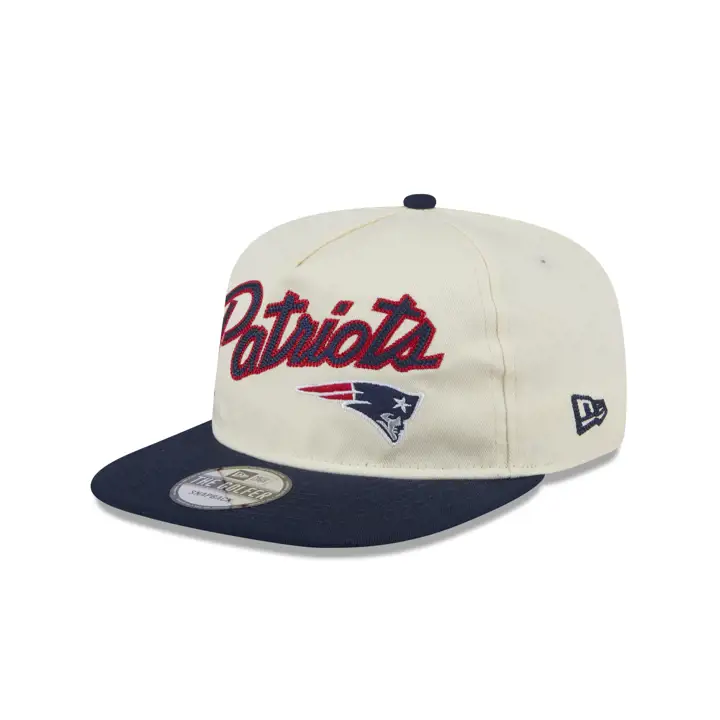 Casquette de golf rétro crème NEW ENGLAND PATRIOTS NFL