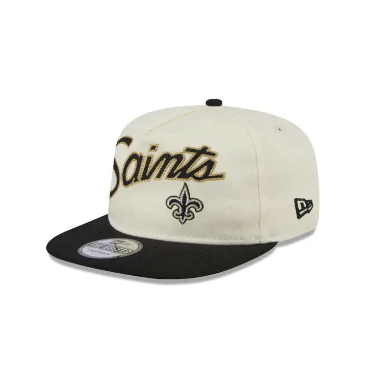 NEW ORLEANS SAINTS NFL Casquette de golf rétro crème