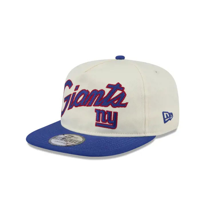NEW YORK GIANTS NFL Casquette Golfeur crème rétro à logo script