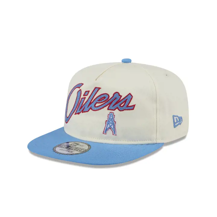 OILERS NFL Retro Script Golfer Crème historique