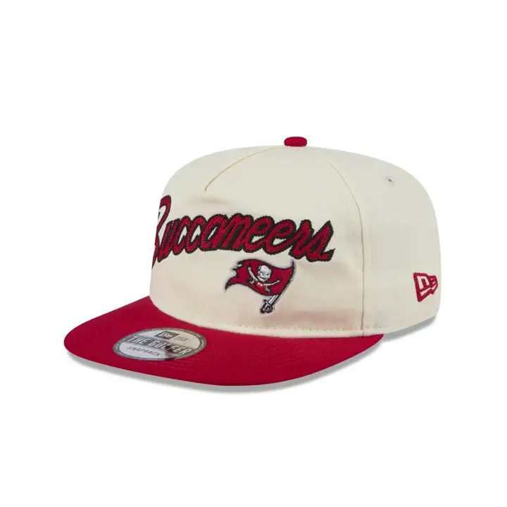 Casquette Golfer de la NFL Tampa Bay Buccaneers couleur crème style rétro