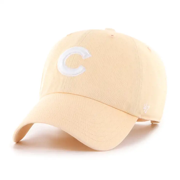 Casquette souple ajustable Chicago Cubs MLB abricot « '47 Clean Up »