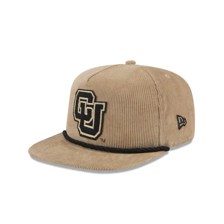 Colorado Buffaloes NCAA Casquette de golf en corde TAN