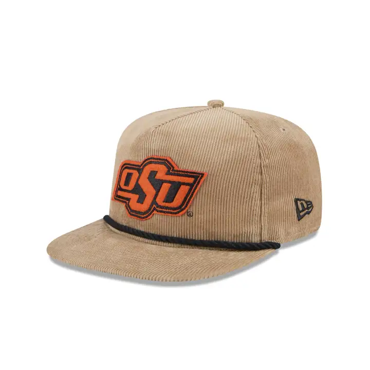 Oklahoma State Cowboys NCAA Corde Casquette Golfer Beige