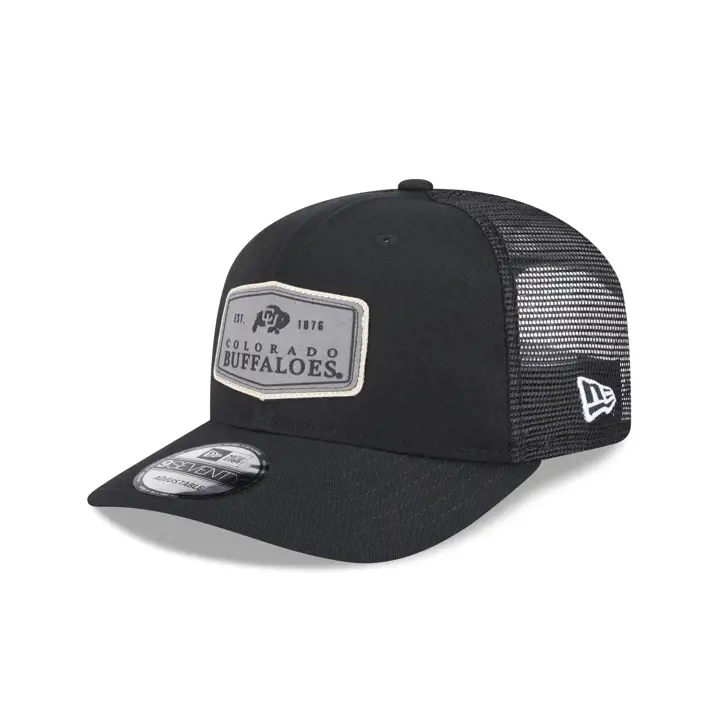 Colorado Buffaloes NCAA Grise Écusson Casquette Trucker Noire