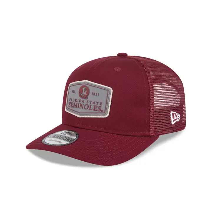Casquette de camionneur Florida State Seminoles NCAA grise à écusson CRED