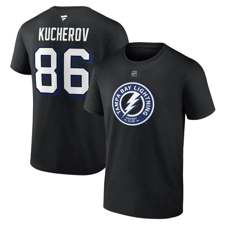 T-shirt authentique Lightning NHL empilable N&N Nikita Kucherov BL