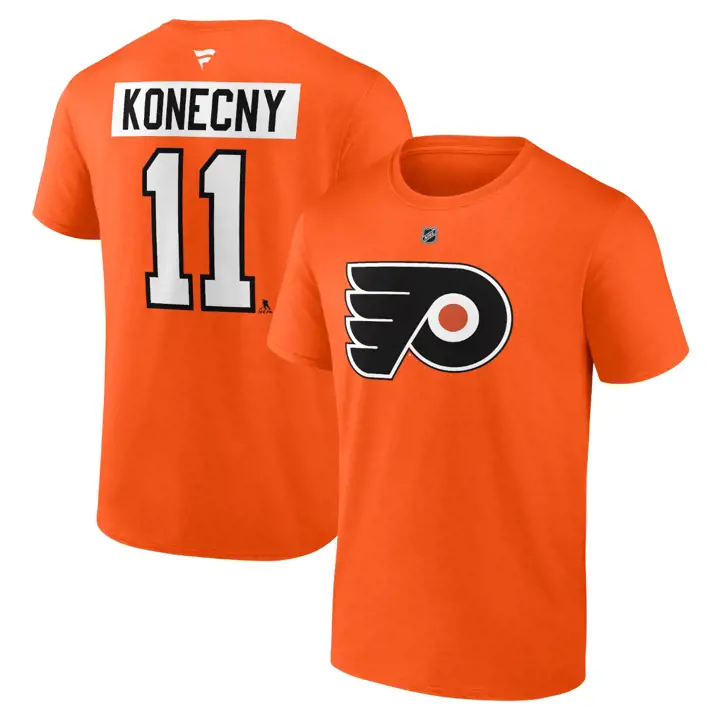 T-Shirt Authentique Flyers NHL Stack N&N Travis Konecny ORG