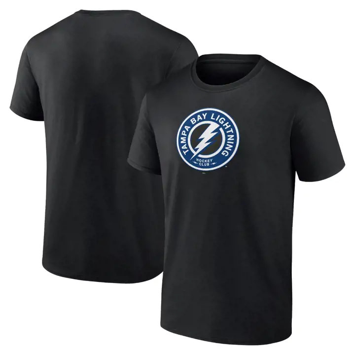 T-Shirt avec 3e logo des Lightning de Tampa Bay (LNH), noir