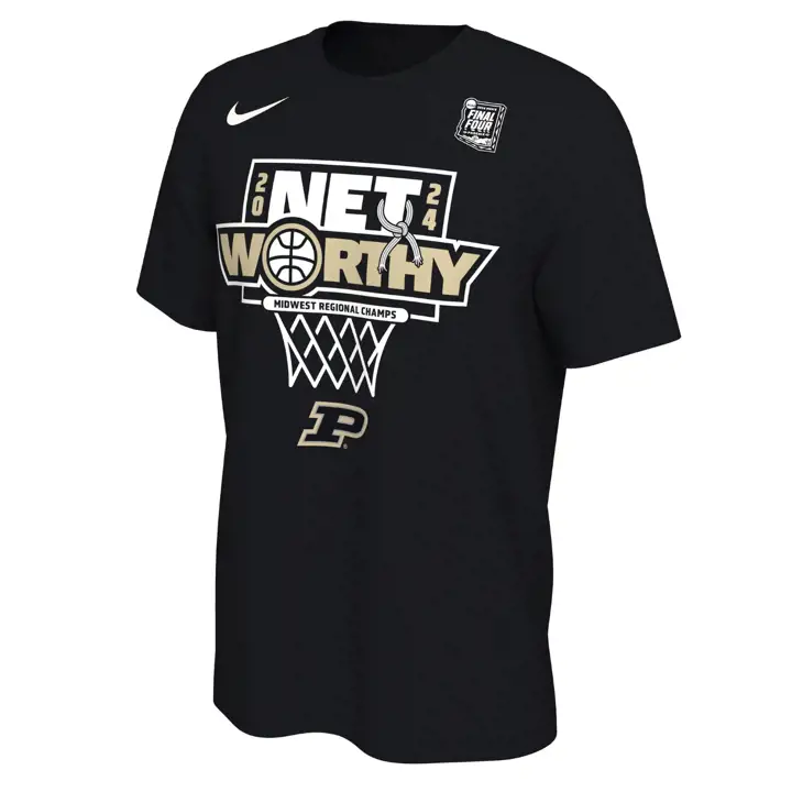 T-shirt Purdue Boilermakers NCAA MBB Regional Champ LR noir
