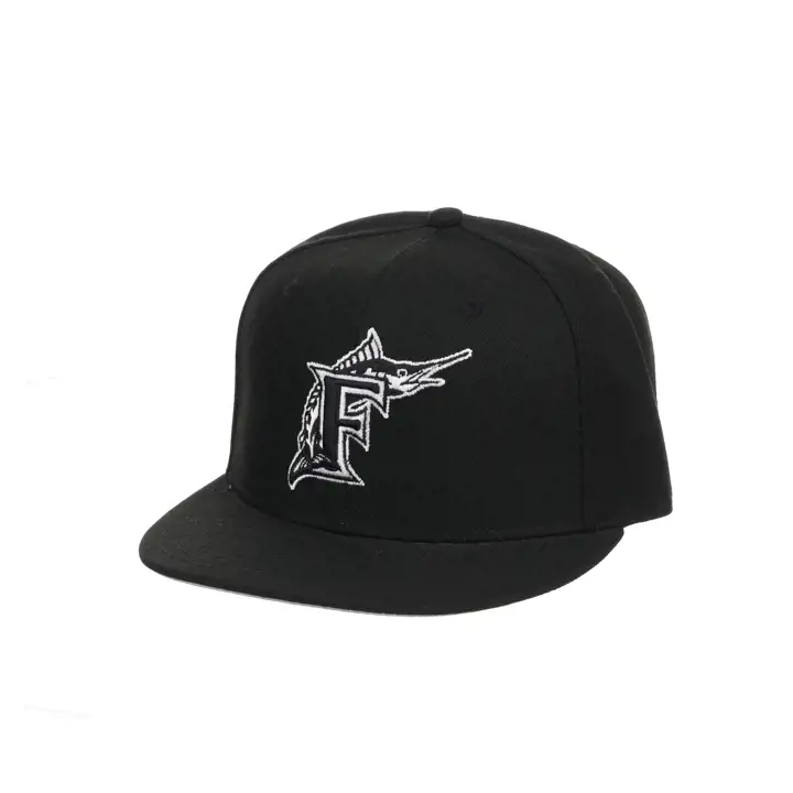 Florida Marlins MLB MN Casquette ajustée Basique Noir/ Blanc/ Gris