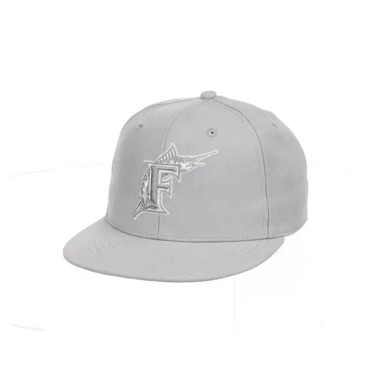 Florida Marlins MLB MN Basic Fitted gris / blc / gris
