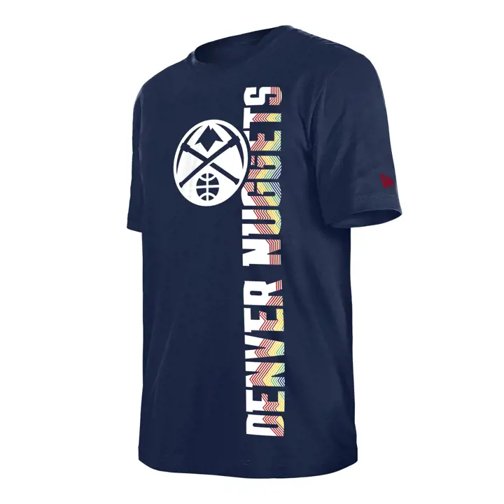 T-shirt Denver Nuggets NBA City Edition Baseline 24 Marine/Blanc