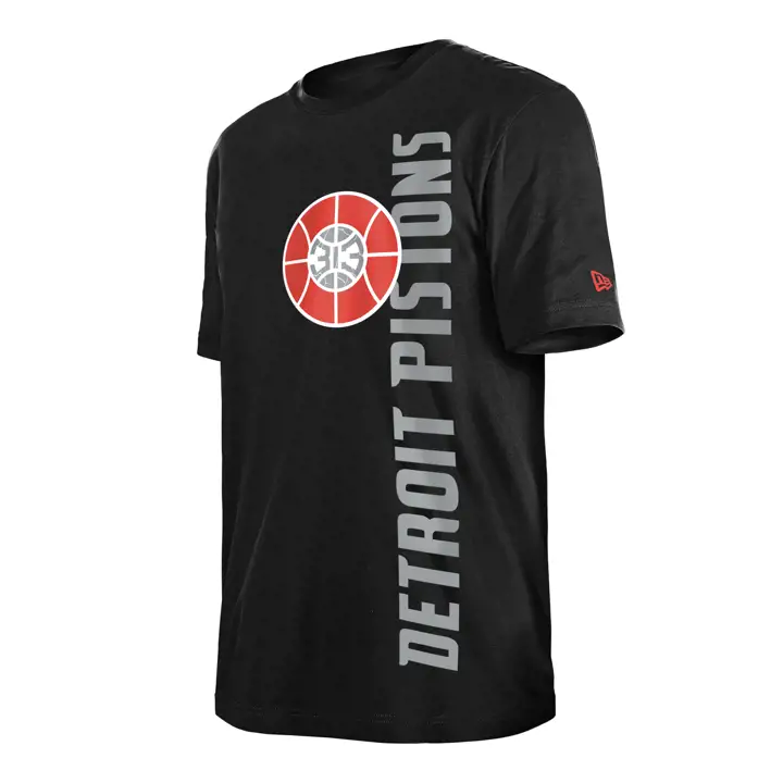 T-shirt Detroit Pistons NBA City Edition Baseline 24 NOIR/ORG