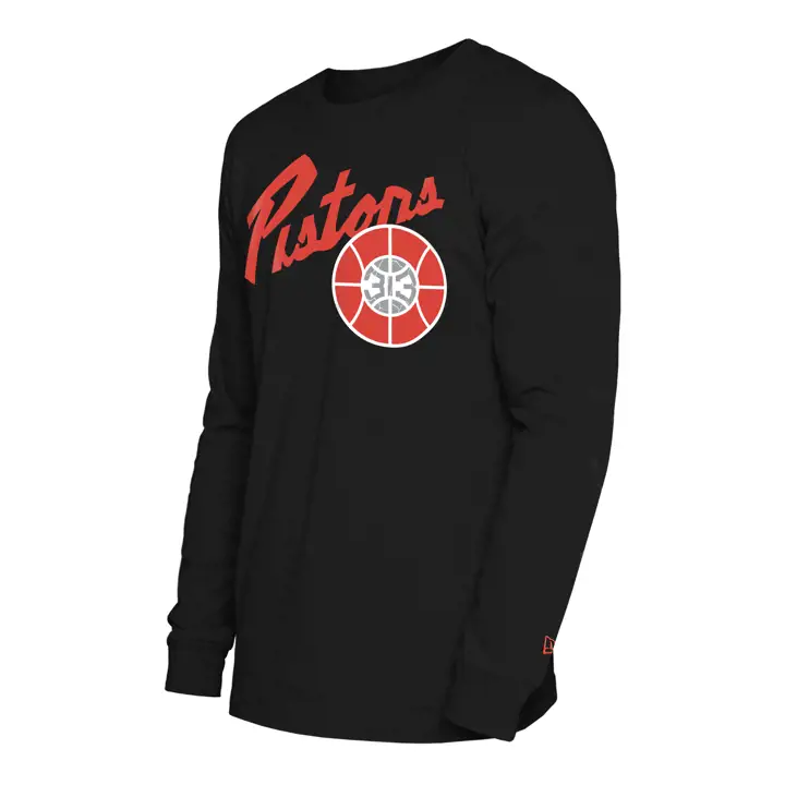 T-shirt MC Detroit Pistons NBA City Edition Baseline NOIR/ORANGE