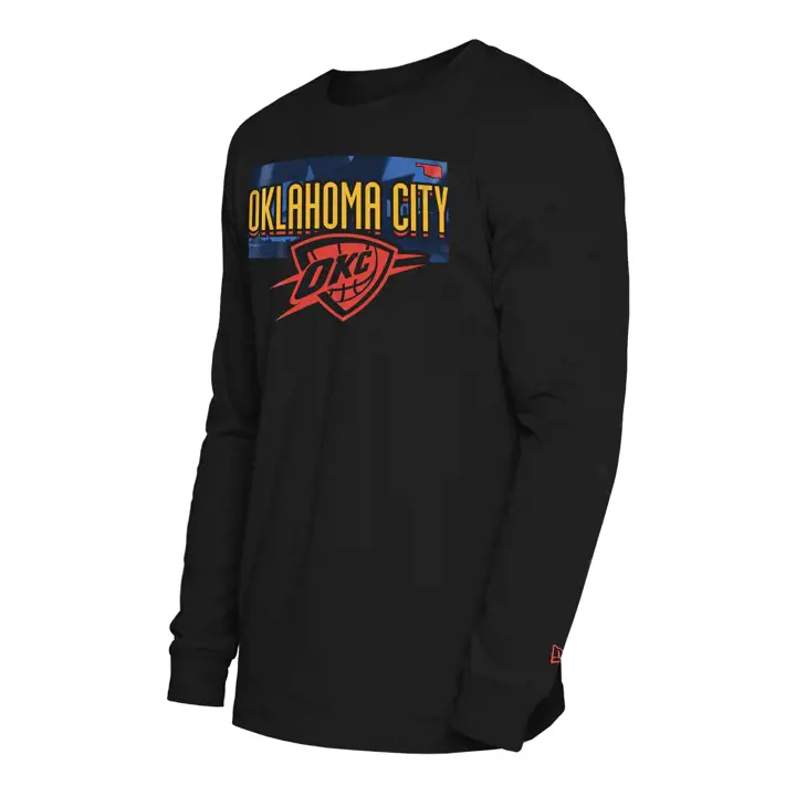 T-shirt à manches longues NBA City Edition Baseline Oklahoma City Thunder B