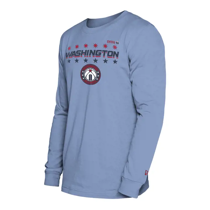 T-shirt à manches longues Washington Wizards NBA City Edition Baseline LBL/