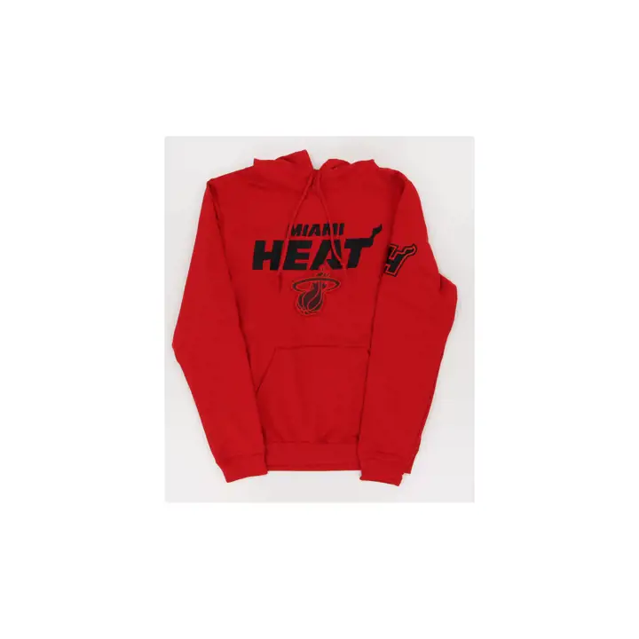 Sweat à capuche surélevé Miami Heat NBA City Edition 24 Rouge/Noir
