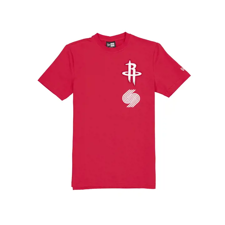 T-shirt surélevé Houston Rockets NBA City Edition 24 Rouge/Noir