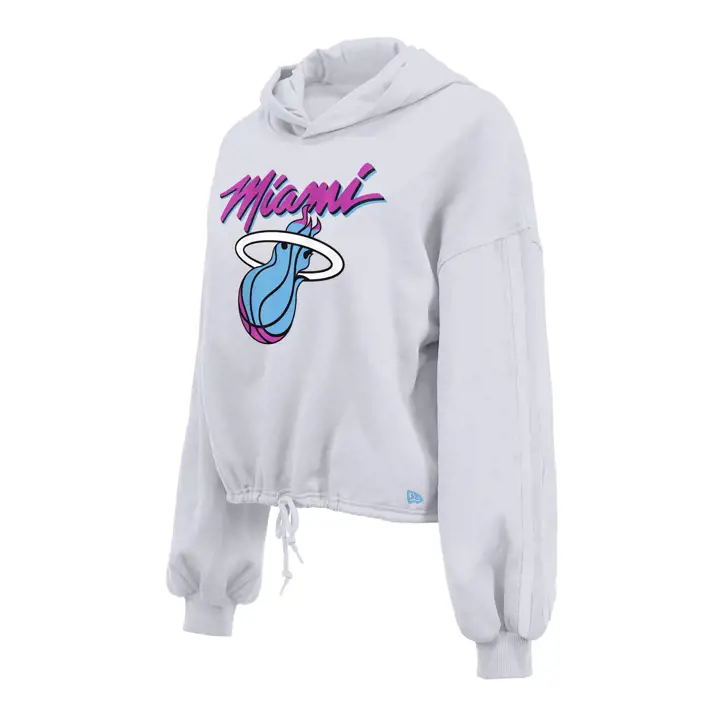 Sweat à capuche Femme NBA Miami Heat NE CE PO 24 BLC/BLE/ROS