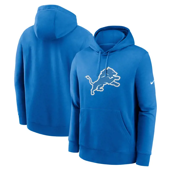 Sweat à capuche Detroit Lions NFL Nike Club Fleece 24 bleu
