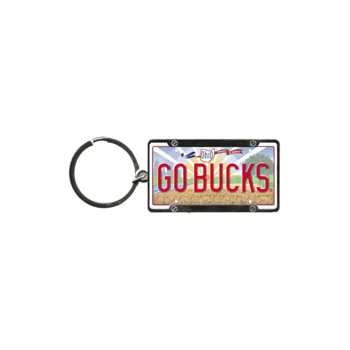 Porte-clés plaque d'immatriculation Ohio State Buckeyes