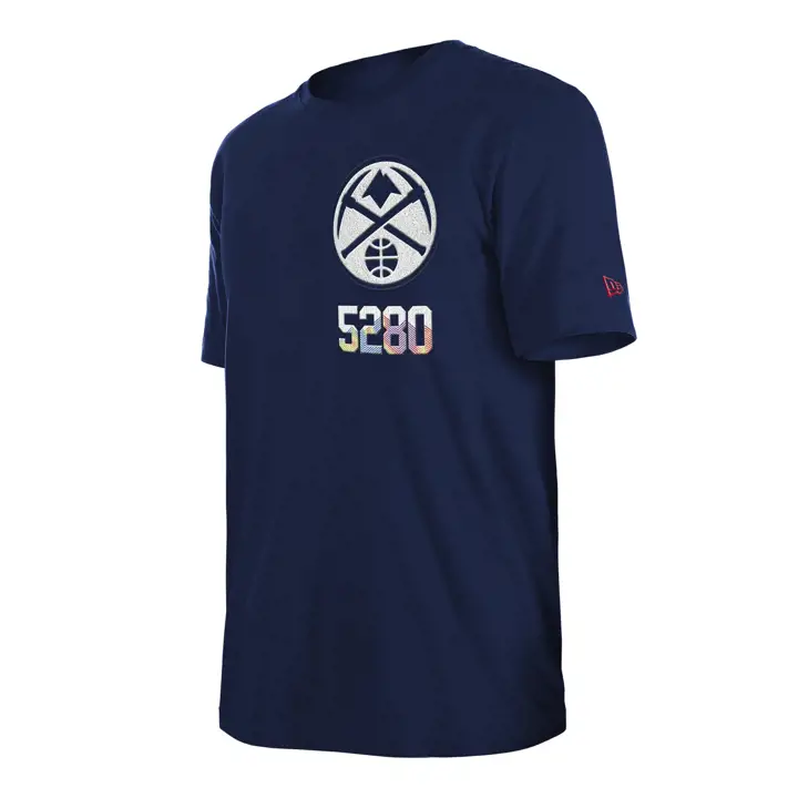 T-shirt NBA City Edition Élevé Denver Nuggets 24 Marine
