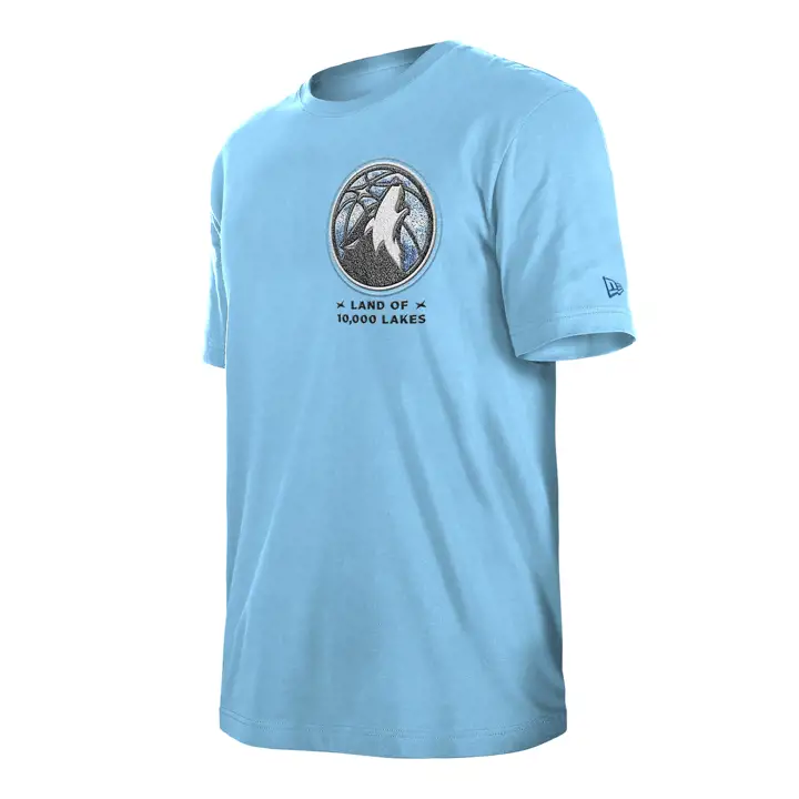 T-shirt surélevé Minnesota Timberwolves NBA City Edition 24 bleu