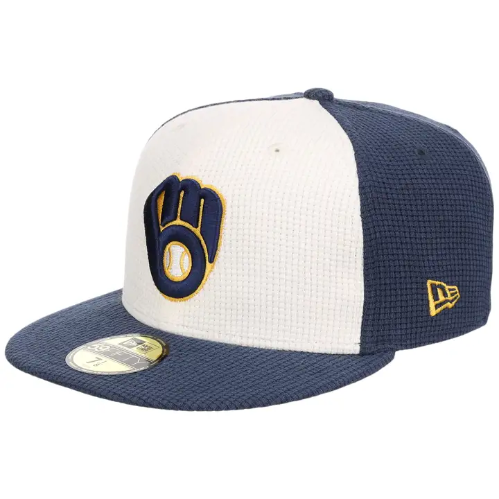 CASQUETTE COURBÉE 59FIFTY MILWAUKEE BREWERS THERMAL BLEU MARINE/BLANC